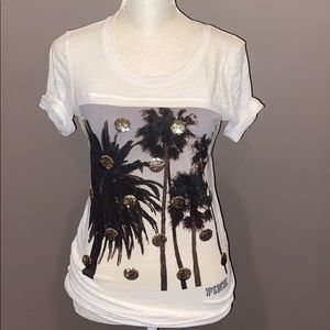 VS PINK Palm Tree T-shirt